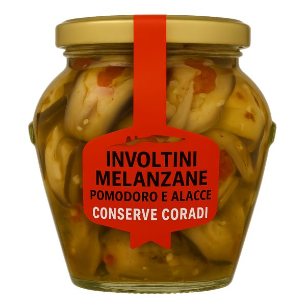 Involtini melanzane pomodoro e alacce